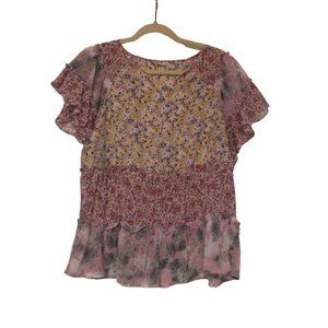 Kori Ruffled-Sleeve Top